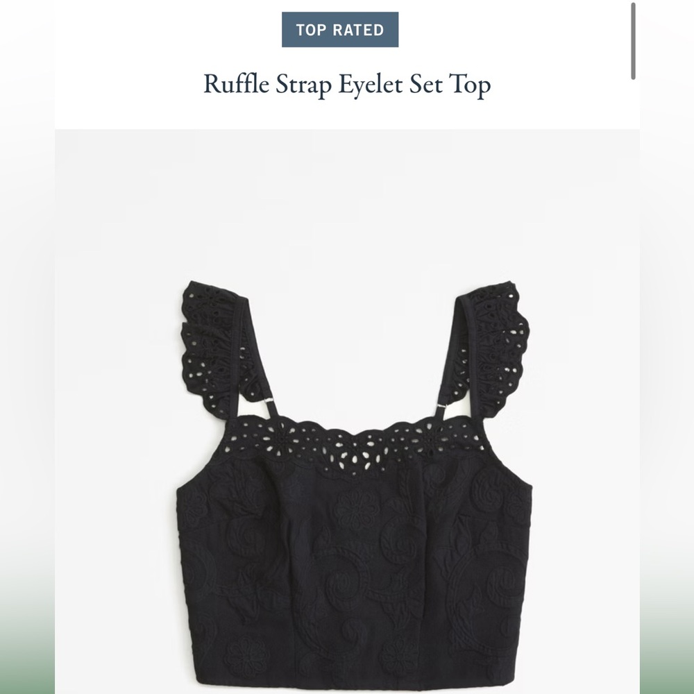 NEW never worn, Abercrombie Eyelet Top